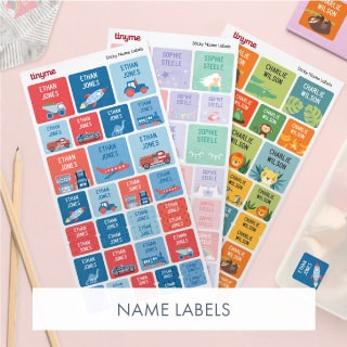 Tinyme Personalised Name Labels