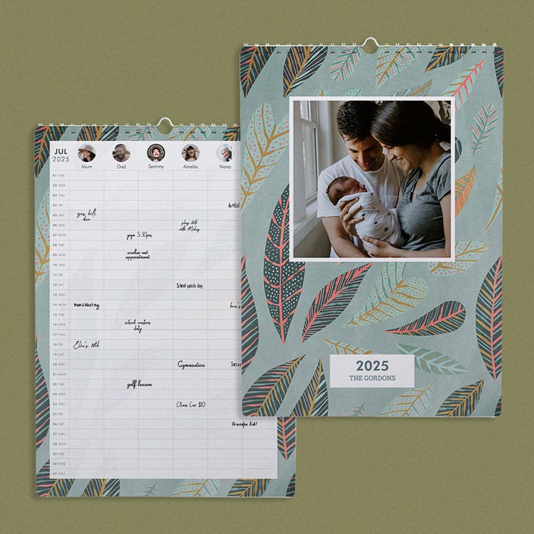 24-Month Custom Planner | Monthly Grid Planner | Monthly Calendar | Personalized Planning Gift | Mom Gift | Pets | shops Pawsitive Photo Collage